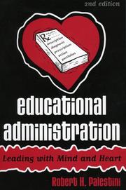 Educational administration by Robert H. Palestini