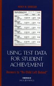 Cover of: Using test data for student achievement: answers to "no child left behind"