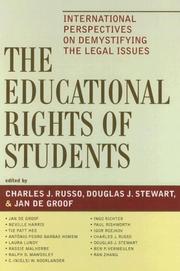 Cover of: The Educational Rights of Students: International Perspectives on Demystifying the Legal Issues