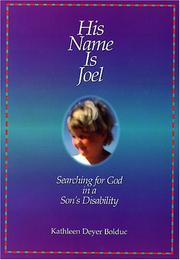 Cover of: His name is Joel: searching for God in a son's disability