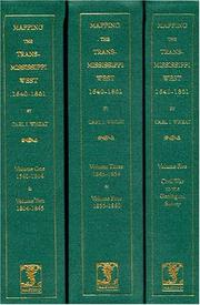 Cover of: Mapping the transmississippi West, 1540-1861 by Carl I. Wheat