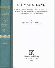 Cover of: No man's land by Conway, William Martin Sir, Conway, William Martin Sir