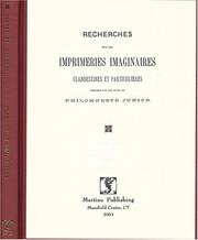 Recherches sur les imprimeries imaginaires, clandestines et particulières by Gustave Brunet