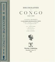 Cover of: Bibliographie du Congo, 1880-1895 by A.-J Wauters, A.-J Wauters