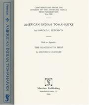 American Indian tomahawks by Harold Leslie Peterson