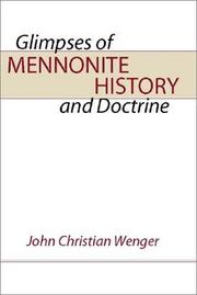 Cover of: Glimpses of Mennonite History