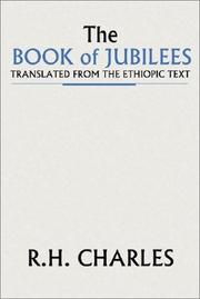 Cover of: The Book of Jubilees or the Little Genesis