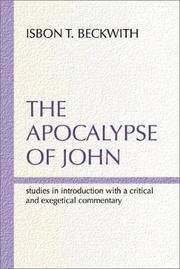 Cover of: The Apocalypse of John by Isbon T. Beckwith