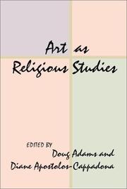 Cover of: Art as Religious Studies by 