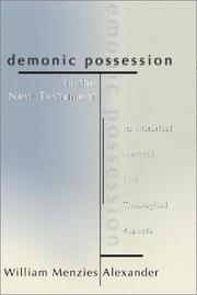 Cover of: Demonic Possession in the New Testament