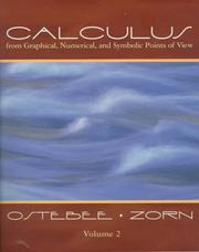 Cover of: Calculus by Arnold Ostebee