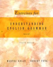 Cover of: Exercises for Understanding Grammar