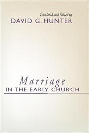 Cover of: Marriage in the Early Church