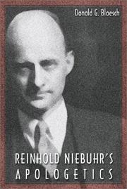 Cover of: Reinhold Niebuhr's Apologetics by 
