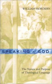 Cover of: Speaking of God by William E. Hordern