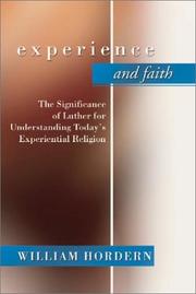 Cover of: Experience and Faith | William Hordern