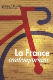 Cover of: La France contemporaine by William F. Edmiston