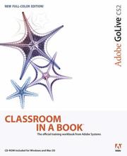Cover of: Adobe GoLive CS2 Classroom in a Book by Adobe Systems Inc.