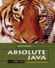 Cover of: Absolute Java by Walter J. Savitch