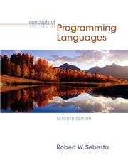 Cover of: Concepts of programming languages