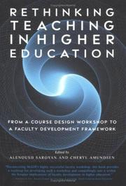 Cover of: Rethinking Teaching in Higher Education by Alenoush Saroyan, Cheryl Amundsen