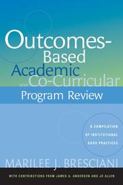 Cover of: Outcomes-Based Academic and Co-Curricular Program Review by Marilee J. Bresciani
