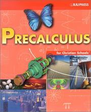 Cover of: Precalculus for Christian Schools