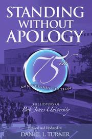 Cover of: Standing without apology | Daniel L. Turner