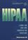 Cover of: HIPAA