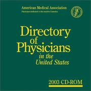 Cover of: Directory of Physicians in the United States 2003 (Directory of Physicians in the United States) | 