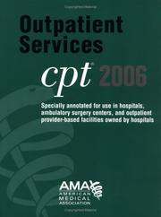 Cover of: Cpt Outpatient Services 2006 (Current Procedural Terminology (CPT) Hospital Outpatient)