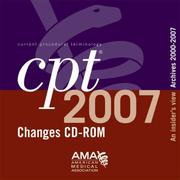Cover of: CPT Changes Archives 2000-2007 Insiders View