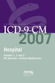 Cover of: ICD-9-CM 2007  Hospital (AMA Hospital ICD-9 Compact Vol 1,2, & 3)