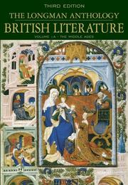 Cover of: The Longman Anthology of British Literature by David Damrosch, Christopher Baswell, Anne Howland Schotter