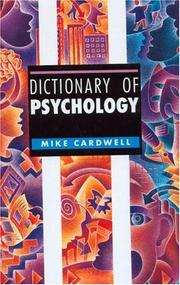 Cover of: Dictionary of Psychology by Mike Cardwell