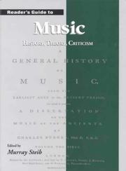 Cover of: Reader's Guide to Music by Murray Steib