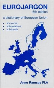 Cover of: Eurojargon by Anne Ramsay