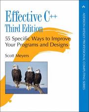Cover of: Effective C++ by Scott Meyers