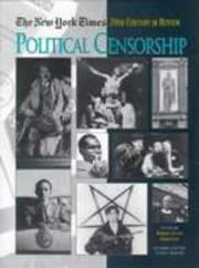 Cover of: Political censorship by editor, Robert Justin Goldstein ; introduction by Floyd Abrams.