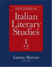 Cover of: Encyclopedia of Italian Literary Studies