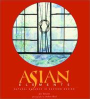 Cover of: Asian Elements: Natural Balance in Eastern Design