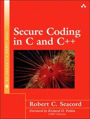 Cover of: Secure coding in C and C++ by Robert C. Seacord