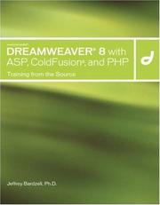 Cover of: Macromedia Dreamweaver 8 with ASP, ColdFusion, and PHP: Training from the Source