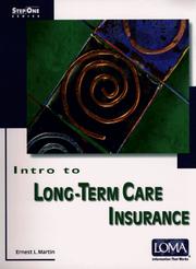 Cover of: Intro to long-term care insurance