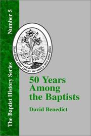 Cover of: Fifty Years Among the Baptists (Baptist History)