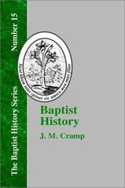 Baptist history by J. M. Cramp