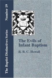 Cover of: The Evils of Infant Baptism