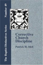 Cover of: Corrective Church Discipline