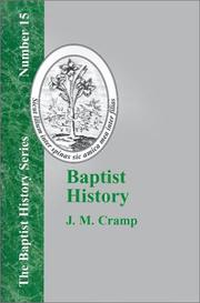 Cover of: Baptist History by J. M. Cramp