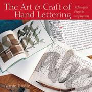 Cover of: The art & craft of hand lettering